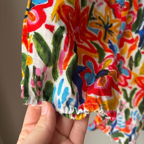 Hester‎ & Orchard NWOT Top Linen Blend Womens 3/4 Sleeve Summer Shirt Size Small - Picture 5 of 8